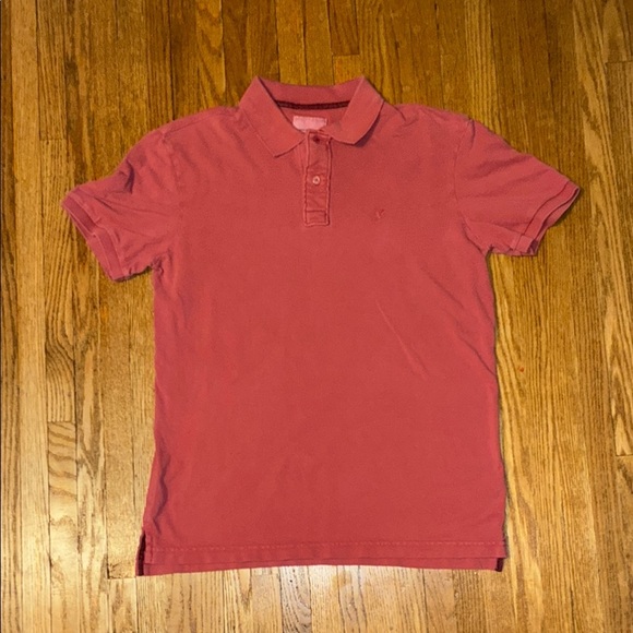 American Eagle Outfitters Pink Polo Short Sleeve Shirt - Picture 1 of 11